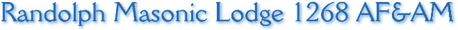 Randolph Masonic Lodge 1268 AF&AM - 507 Main St. Schertz, TX 78154